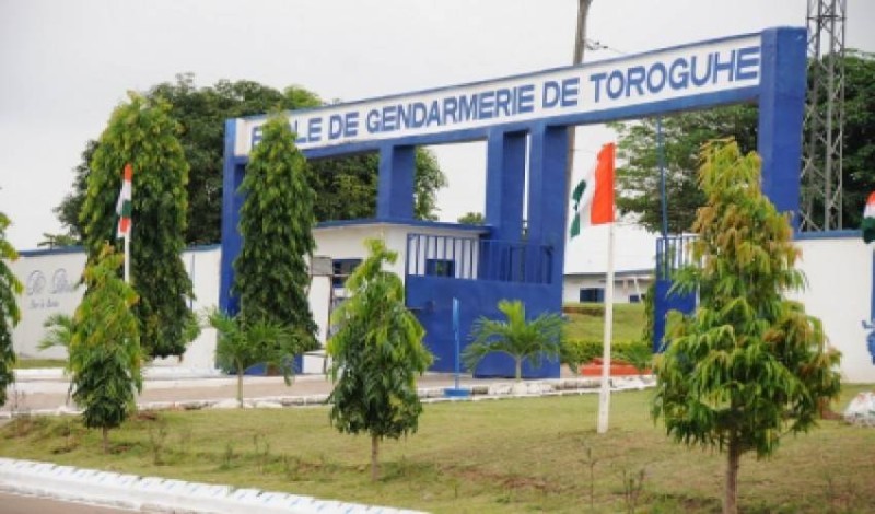 Une vue de l'école de gendarmerie de Toroguhé. (Dr)