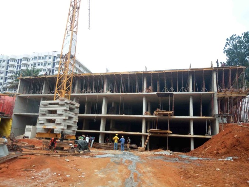 Un immeuble en construction. (Ph: Dr)
