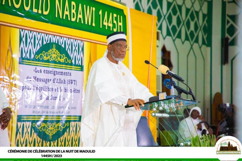 Le président du Cosim, le Cheickhoul Aïma Ousmane Diakité