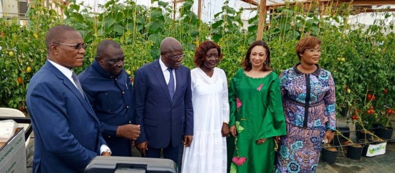 Gilbert Koné Kafana s'est dit heureux de cette visite qui lui a permis de découvrir le potentiel des exposants (Photo DR)