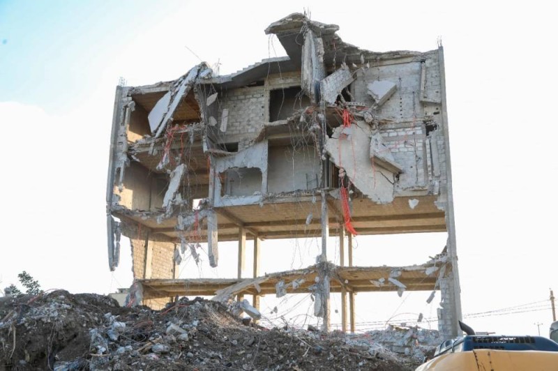 L'immeuble construit sans permis de construire a fait objet de destruction (DR)