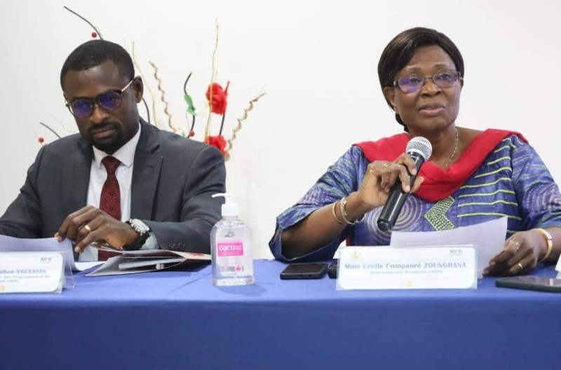Cécile Compaoré-Zoungrana (à droite) a saisi cette occasion pour réaffirmer l’engagement de l’Unfpa à poursuivre et renforcer son accompagnement de proximité dans la conception et la mise en œuvre des Pta 2024. (Ph: Dr)