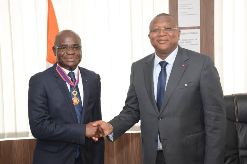 Les ministre Ibrahim Kalil Konaté et Amadou Coulibaly