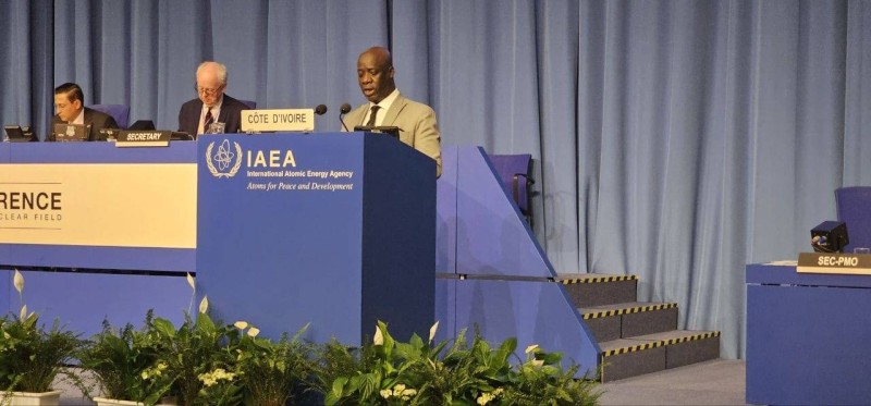 Son excellence Cissé Abdoulaye sur le pupitre (DR)