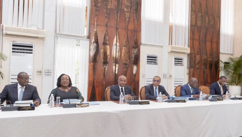 Une vue des membres du gouvernement au Conseil des ministres de ce mercredi 25 octobre 2023