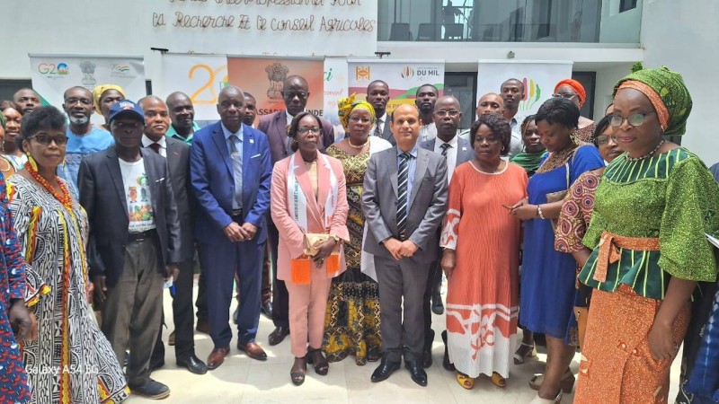 L'ambassadeur de l'Inde en Côte d'Ivoire, Dr Rajesh Ranjan a déclaré que son pays est disposé à aider les agriculteurs ivoiriens à faire la promotion de cette graminée. (DR)