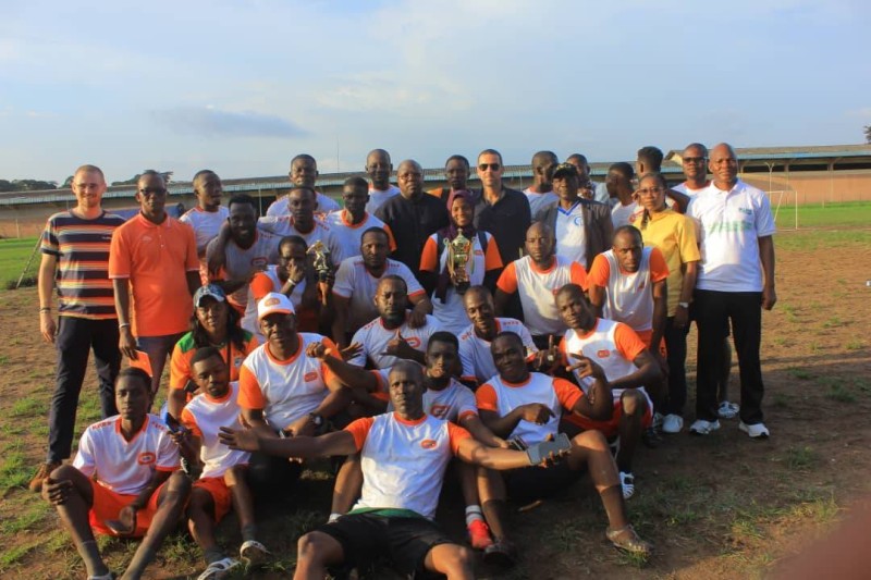 Les participants à la journée sportive de sensibilisation. (dr)