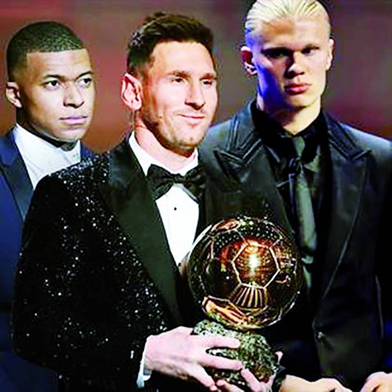 



Messi, Haaland, Mbappé, le trio qui sera sacré ce soir. (photos : dr) 