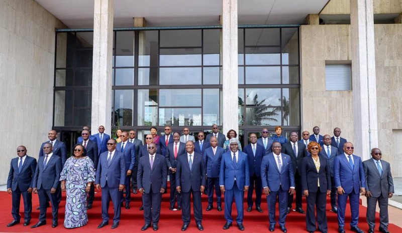 Les membres du gouvernement Mambé