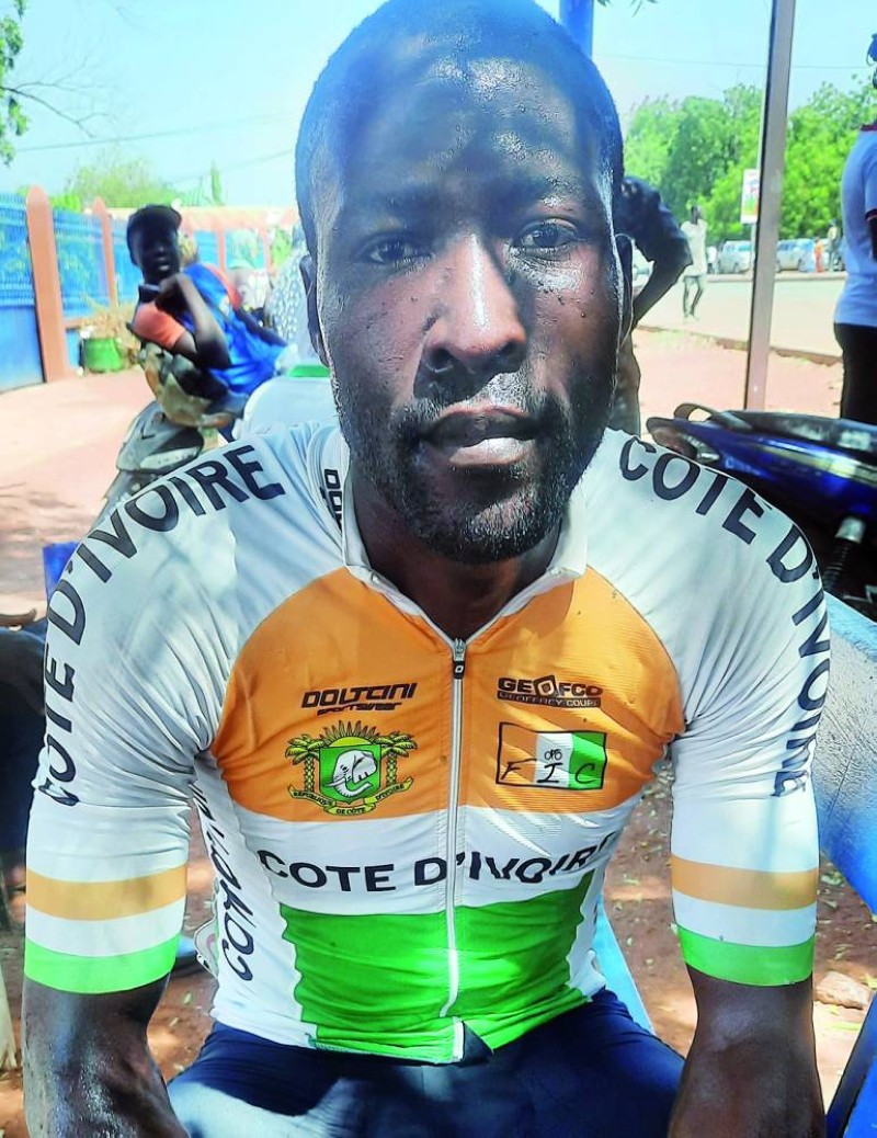 Les Eléohants cyclistes, à l'image de Cissé Issiaka continuent de croire en leur chance. (DR)