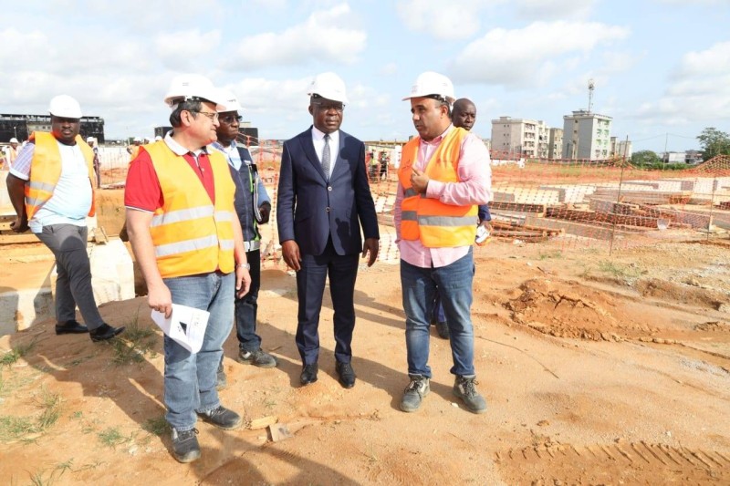 Le chantier du futur Chu d'Abobo. (Ph: Dr)