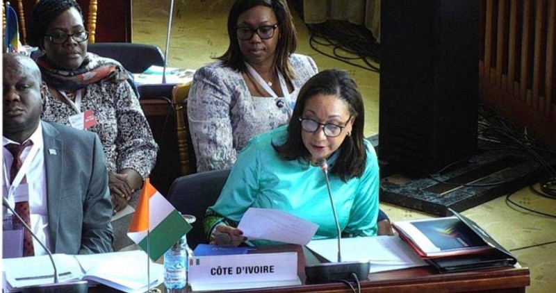 La ministre Françoise Remarck lors des travaux. (DR)