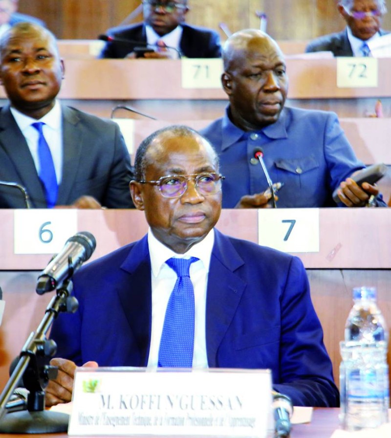 Koffi N'Guessan a convaincu les députés de la Commission des Affaires économiques et financières. (Photo Poro Dagnogo ).