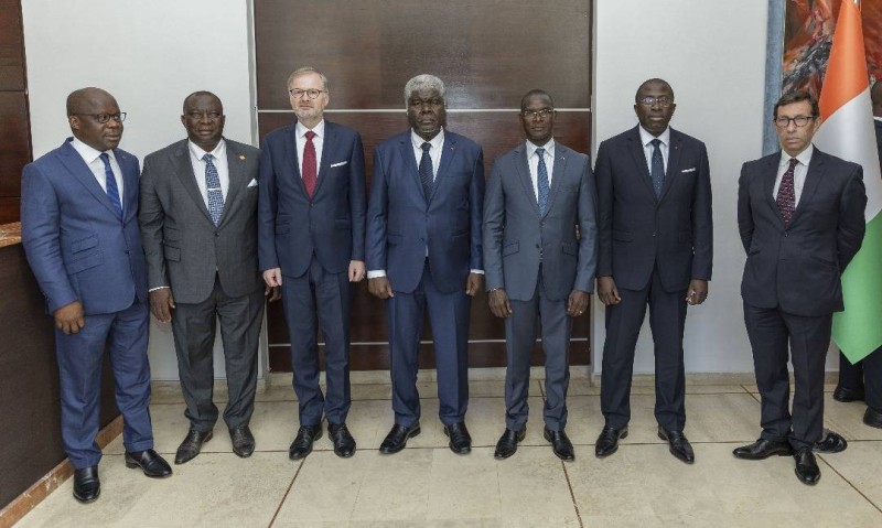 À la tête d’une forte délégation d’hommes d’affaires, Petr Fiala a indiqué que son pays souhaite développer des relations durables avec la Côte d’Ivoire. (DR)
