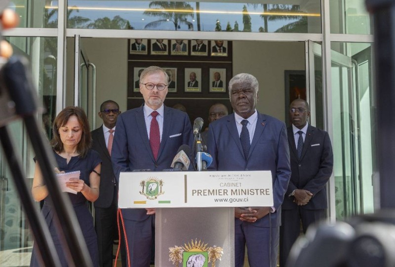 Peter Fiala est arrivé à Abidjan le jeudi 9 novembre 2023 en provenance d'Accra. (DR)