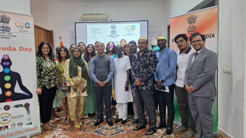 Dr Rajesh Ranjan a présidé, le 10 novembre 2023 à Abidjan la journée de l’ayurveda, médecine traditionnelle fondée sur la philosophie indienne. (DR)