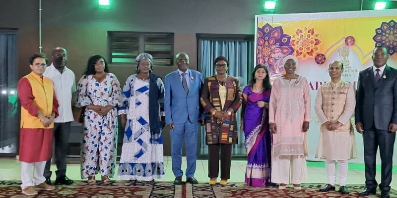 L’ambassadeur de l’Inde en Côte d’Ivoire, Dr Dr Rajesh Ranjan  a donné les raisons de cette fête. (photos : dr)