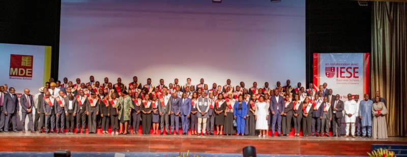 Enerst Olaye, président du Management et développement d’entreprise (Mde) Business School, a exhorté les élus du jour à être des lanternes et des modèles. (Ph: Dr)