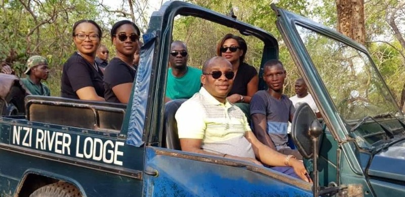 Le ministre du Tourisme et ses collaboraeurs à N'Zi River (Photo d'illustration)
