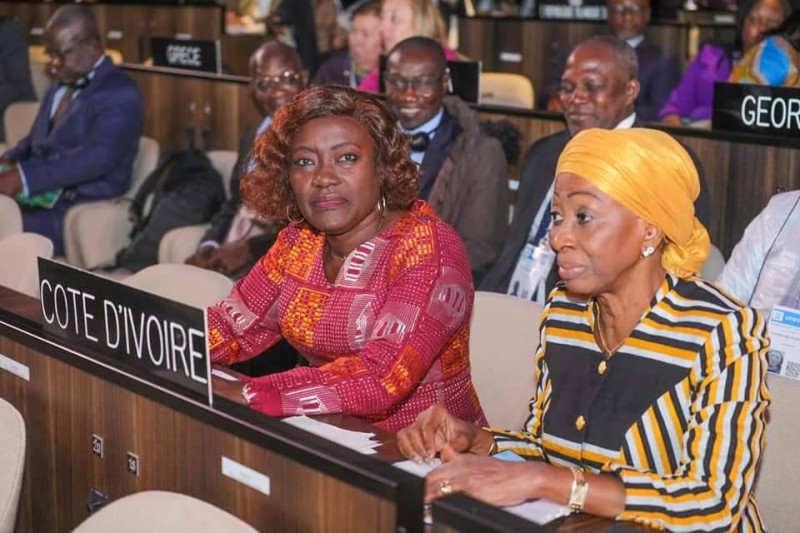 La ministre Mariatou Koné etSEM Ly- Ramata, représentante de la Côte d'Ivoire a l'Unesco