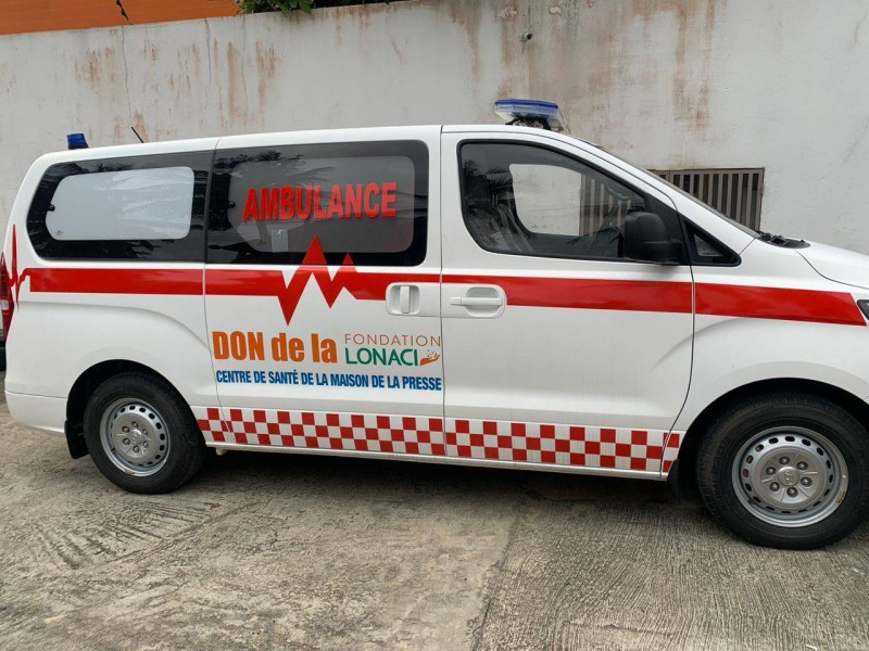 L'ambulance est octroyée au centre de santé de la Maison de la presse. (Dr)