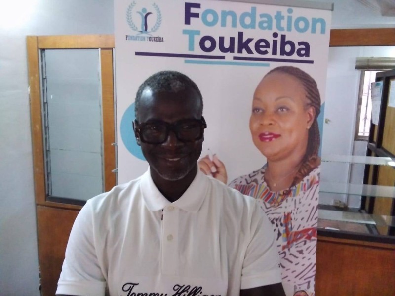Le représentant de la présidente de la Fondation Toukeiba, Diarrassouba Vaboua. (DR)