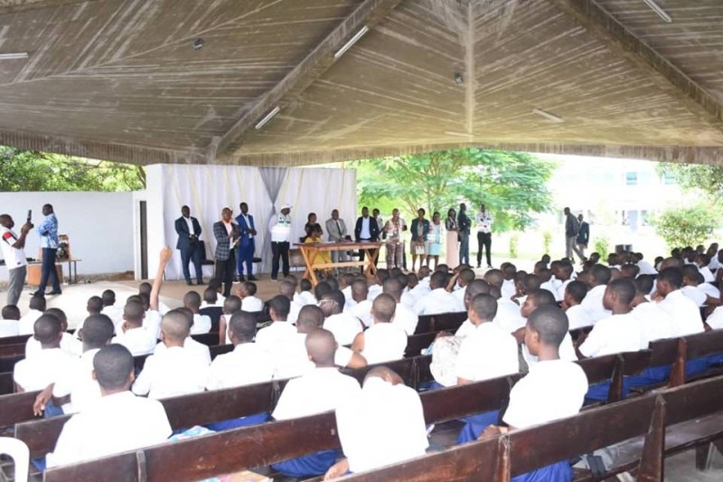 Les élèves du lycée Sainte Marie de Cocody. (Ph: Dr)