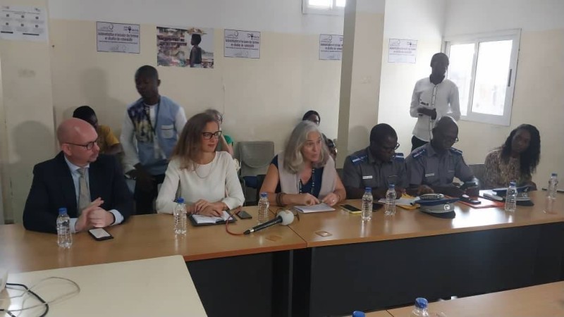 Une délégation de l'UE en visite à l'Ong Cavoequiva. (DR)
