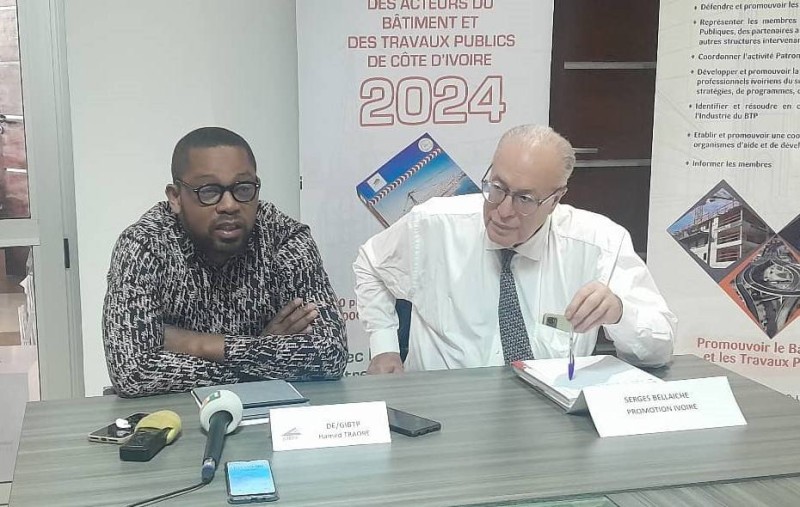 Hamed Traoré (à gauche) Directeur exécutif de Gibtp
