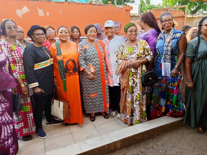 Mme Harlette Badou en campagne