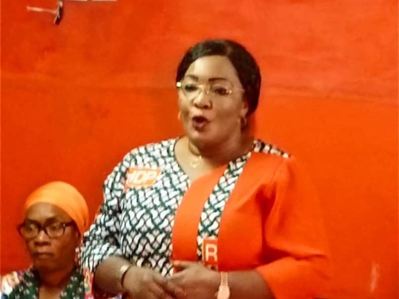 L'ex-Ministre de la Culture et de l’Industrie  des Arts et du Spectacle, Harlette Badou, candidtate à l'Uf-Rhdp