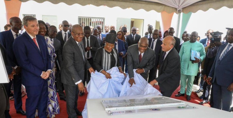 Le premier ministre inaugurant le Tpi de Bingerville