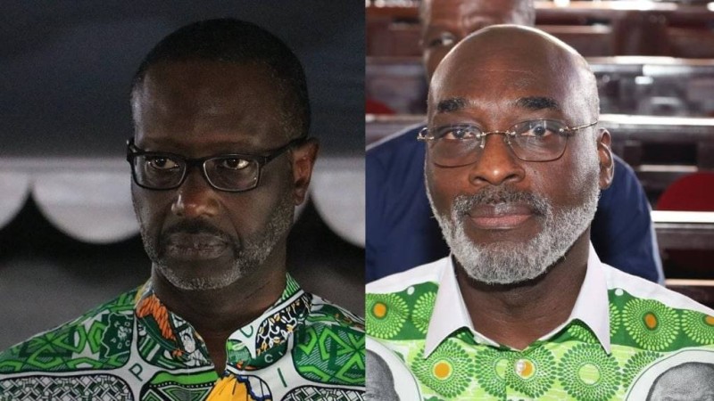 Tidjane Thiam et Jean-Marc Yacé. (DR)