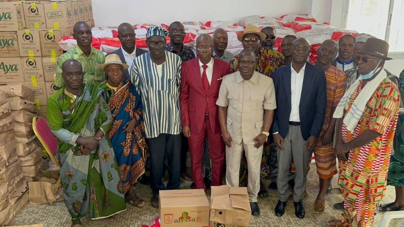 Les populations d'Abobo expriment leur gratitude au Chef de l’État, Alassane Ouattara  (DR) 
