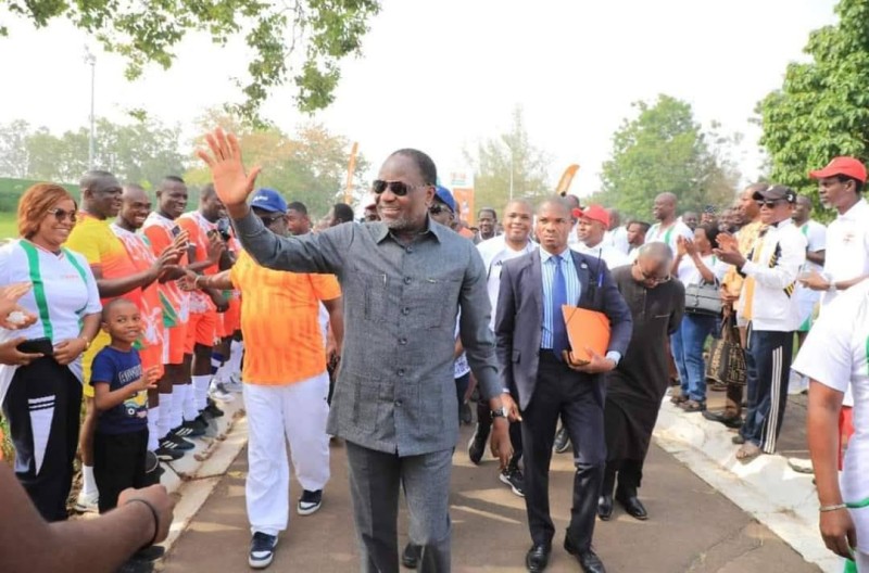 Le ministre Sangafoha aux Olympiades