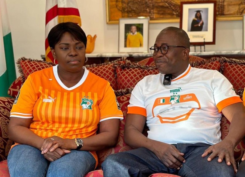 L'ambassadeur Touré et son épouse