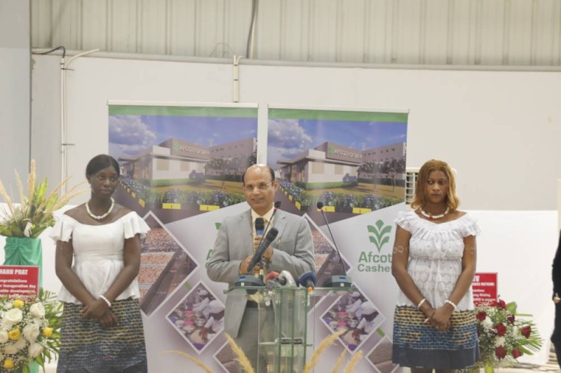 L'ambassadeur de l'Inde en Côte d'ivoire s'est réjuoi de la construction de cette usine. (DR)