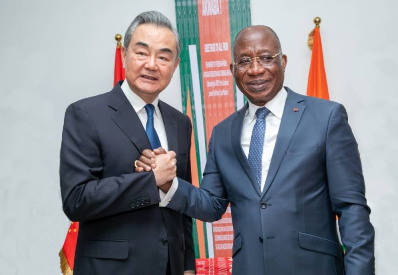 Le ministre Léon Adom Kacou salue l'excellente relation entre son pays et la Chine. (Ph: Dr)