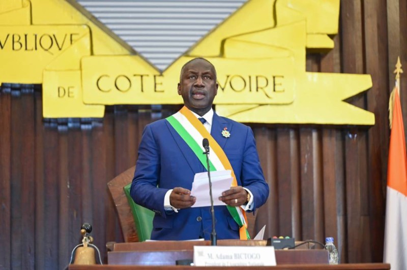 Adama Bictogo ouvre la session par un discours rassembleur plein d'espoir (Photo DR)