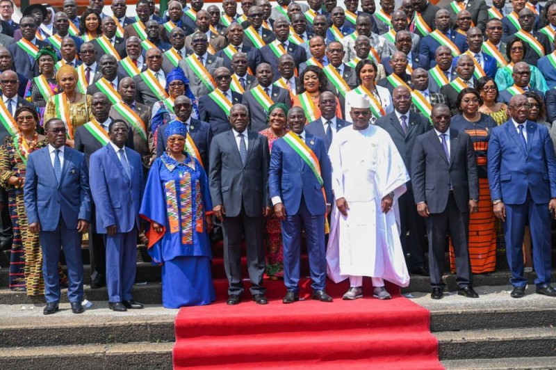 Cette cérémonie solennelle a été rehaussée par la présence de plusieurs autorités de l’État telles que Gilbert Kafana Koné, Haut-Représentant du président de la République, des présidents des institutions, des membres du Gouvernement, des ambassadeurs et bien d'autres. (DR)