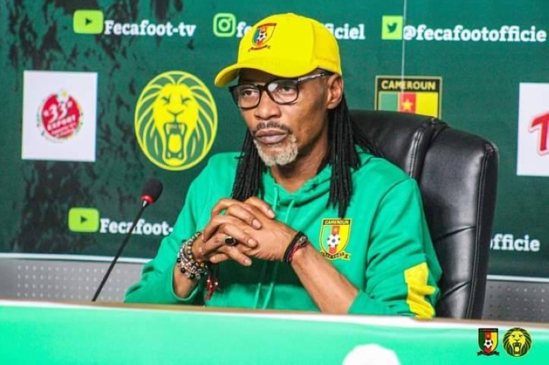 Le coach du Cameroun, Rigobert Song. (Ph: Dr)