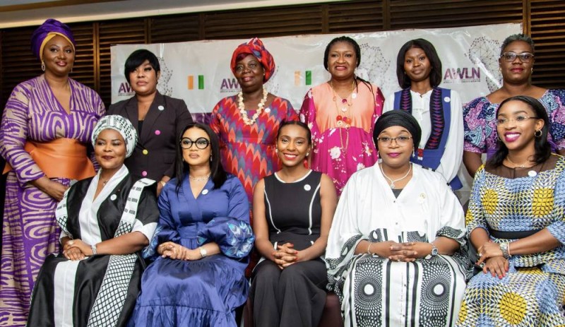 Des membres du bureau exécutif de l'Awln section Côte d'Ivoire