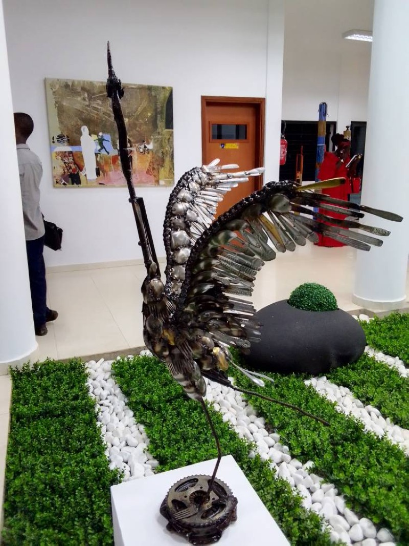 Une pièce installé au siège de la fondation