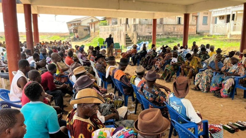 Le geste de l’Ong Socraff N'gbafrê de Dabou a été apprécié par tout le village. (DR)
