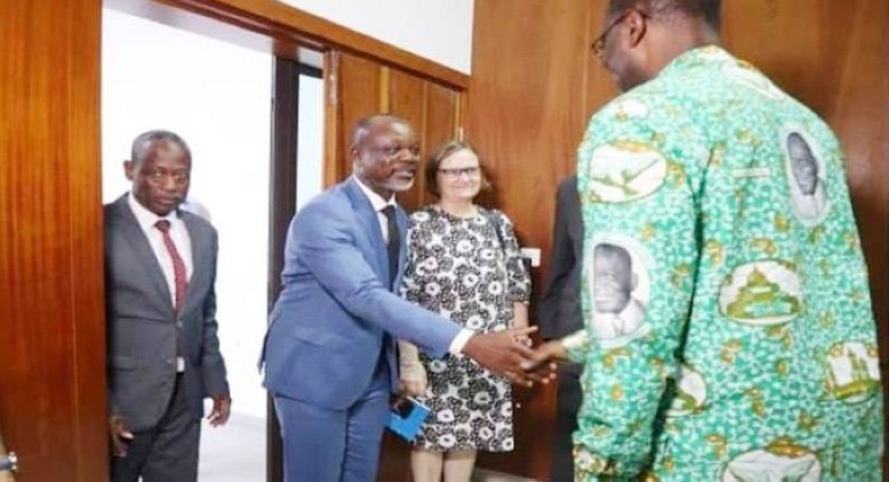 Tidjane Thiam a reçu une délégation du NDI. (Ph: Dr)
