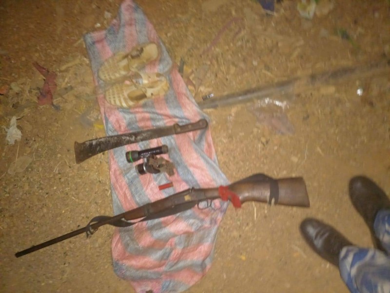 Des armes ont été saisies après une battue effectuées par les gendarmes. (Ph: Dr)