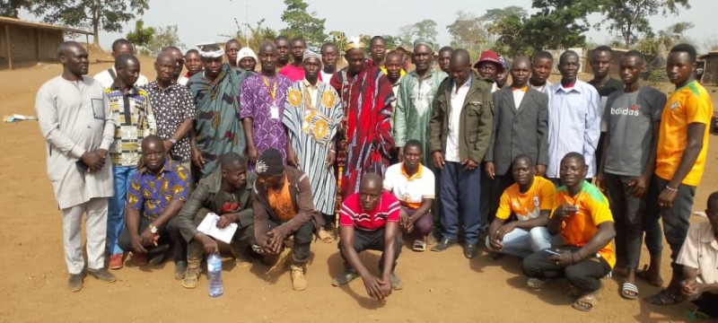 Les populations de Gbangompleu s'engagent à lutter contre la fuite du cacao. (Ph: Dr)