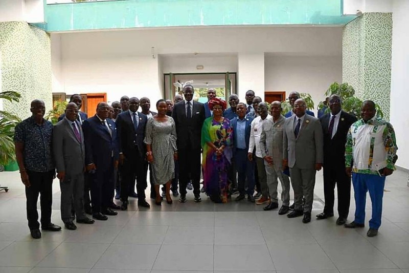 Tidjane Thiam a échangé avec les députés de sa formation politique. (DR)