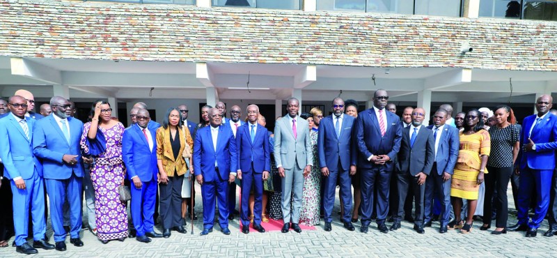 Le personnel de la Habg a communié avec le président de son institution, Zoro Bi Ballo Épiphane, lors de la cérémonie de présentation de vœux de nouvel an. 