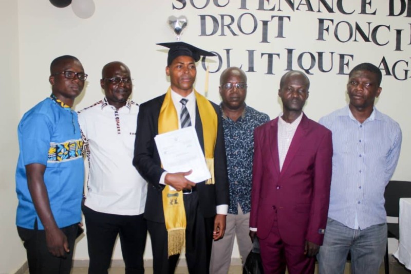 Kouamé Djahan Norbert intègre officiellement la famille des experts en Droit du foncier rural et politiques agricoles. (DR)